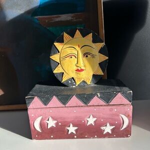 Sun and Moon Decorative Art Piece Trinket Box